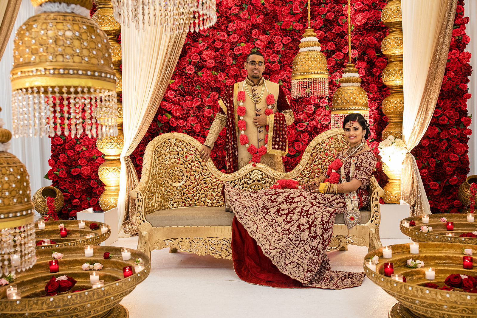 Koppel shoot hindoestaanse bruiloft