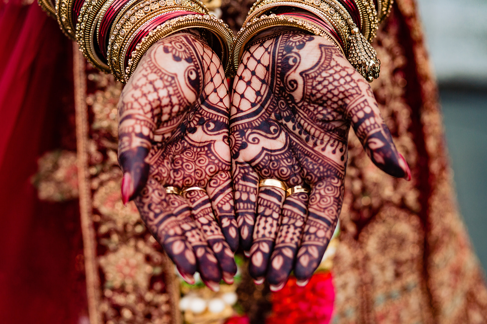 Henna details bruid
