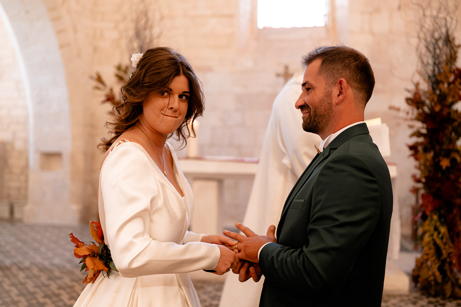 Mariage Brocéliande à l'Abbaye de la Grace Dieu, Photographe de mariage à Benon