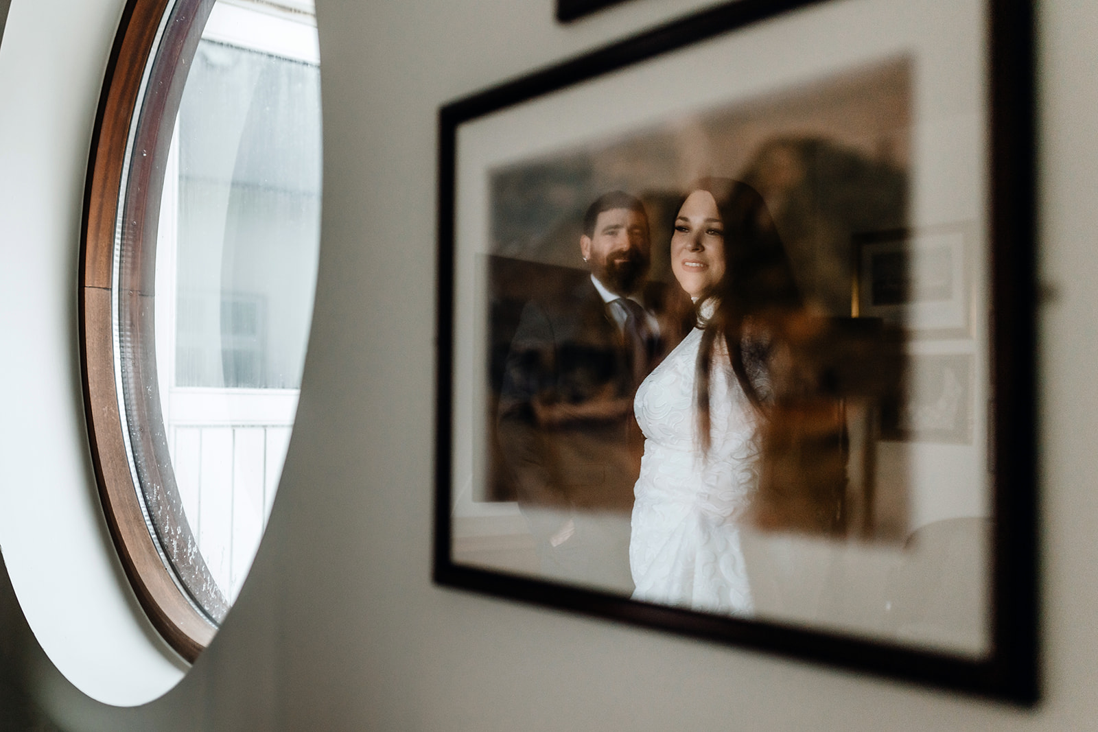 creative Portrait photo of a couple who eloped from the US to Iceland
