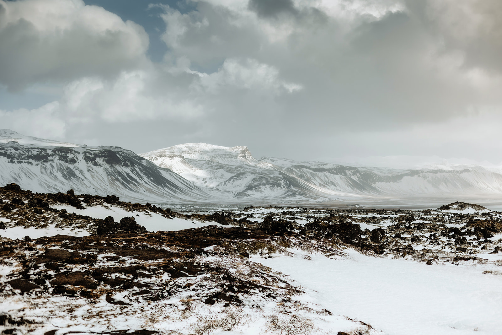 winter landscape Iceland
