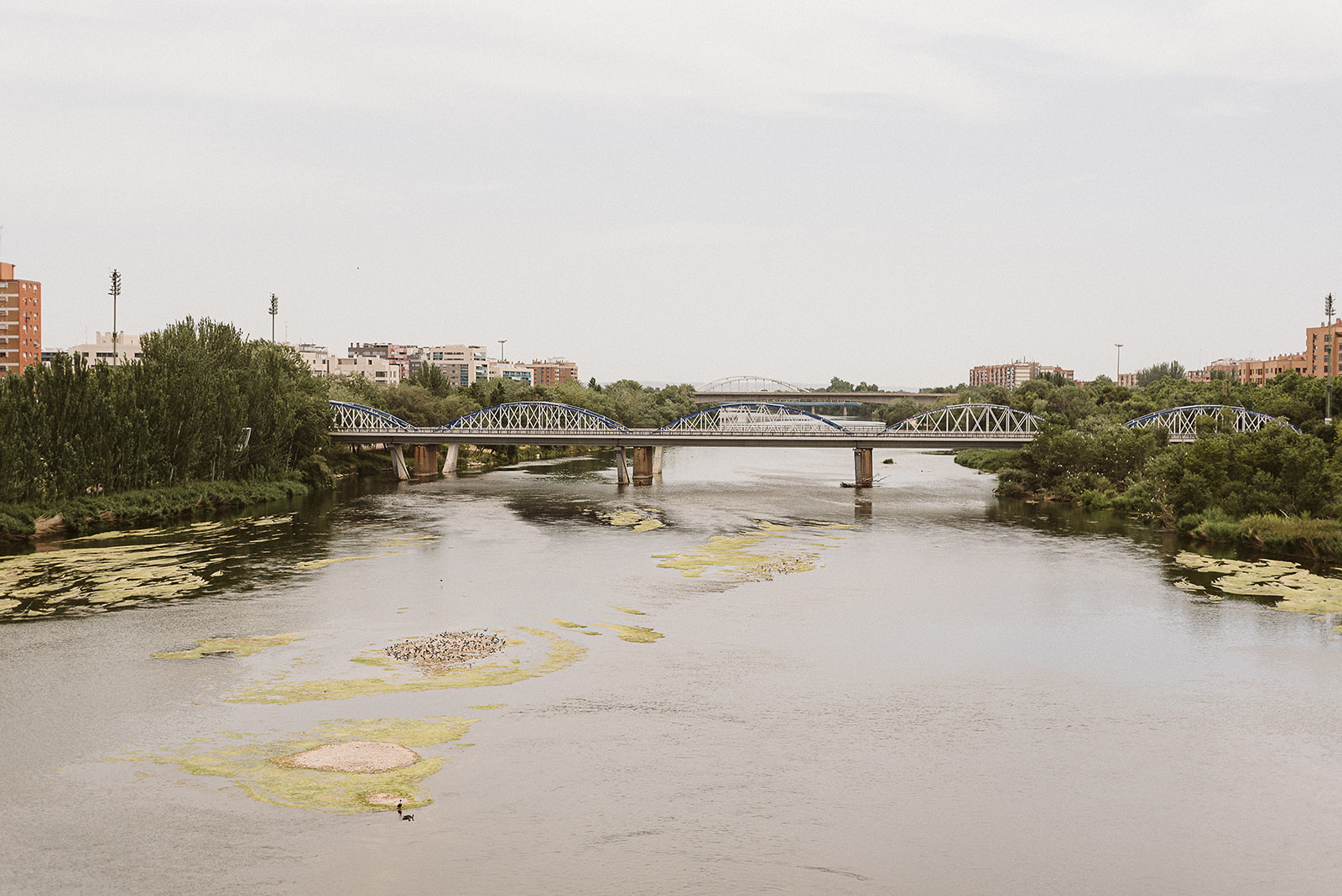 Vista aérea del río Ebro