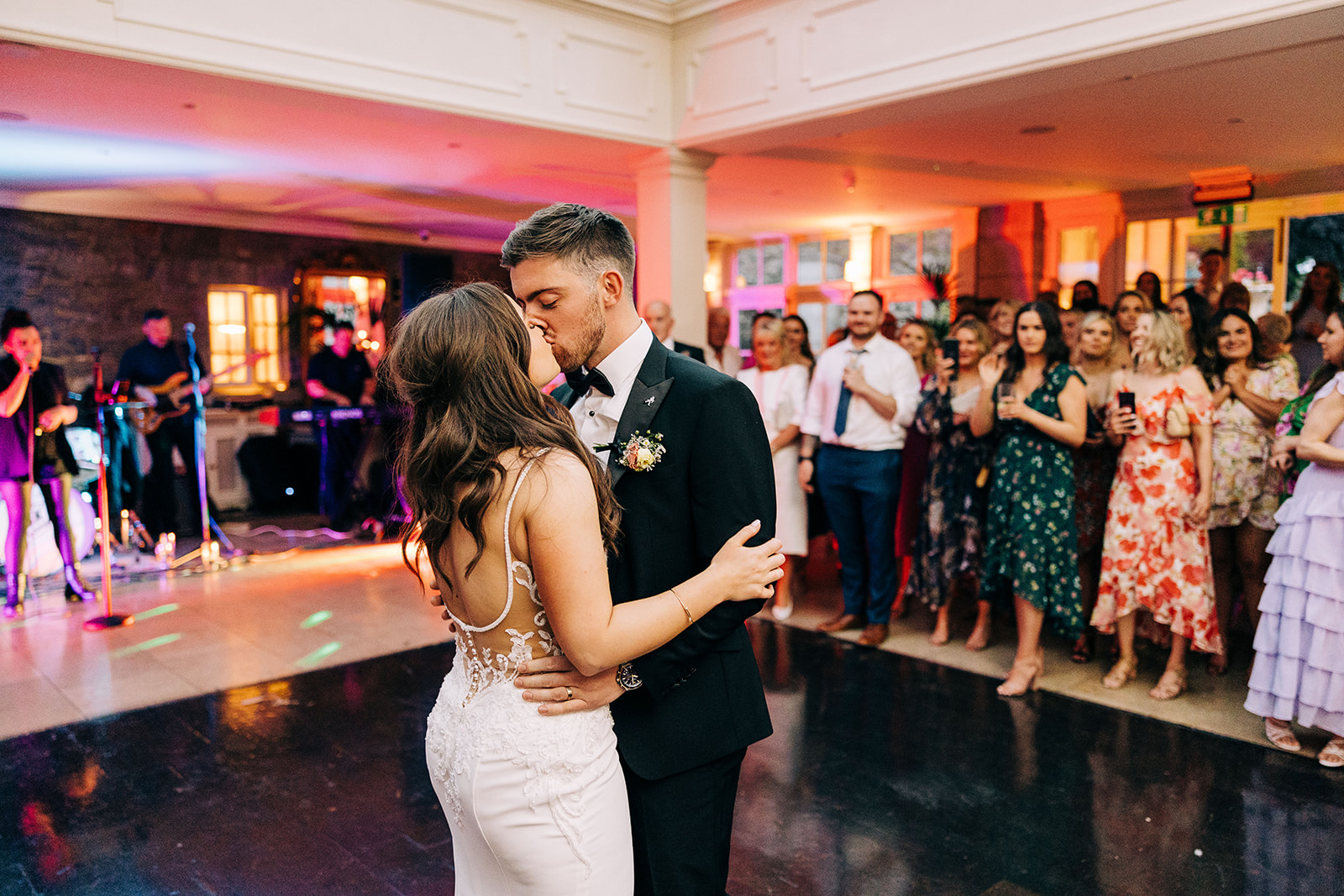 Esther and Gavin perform their first dance in tankardstown house