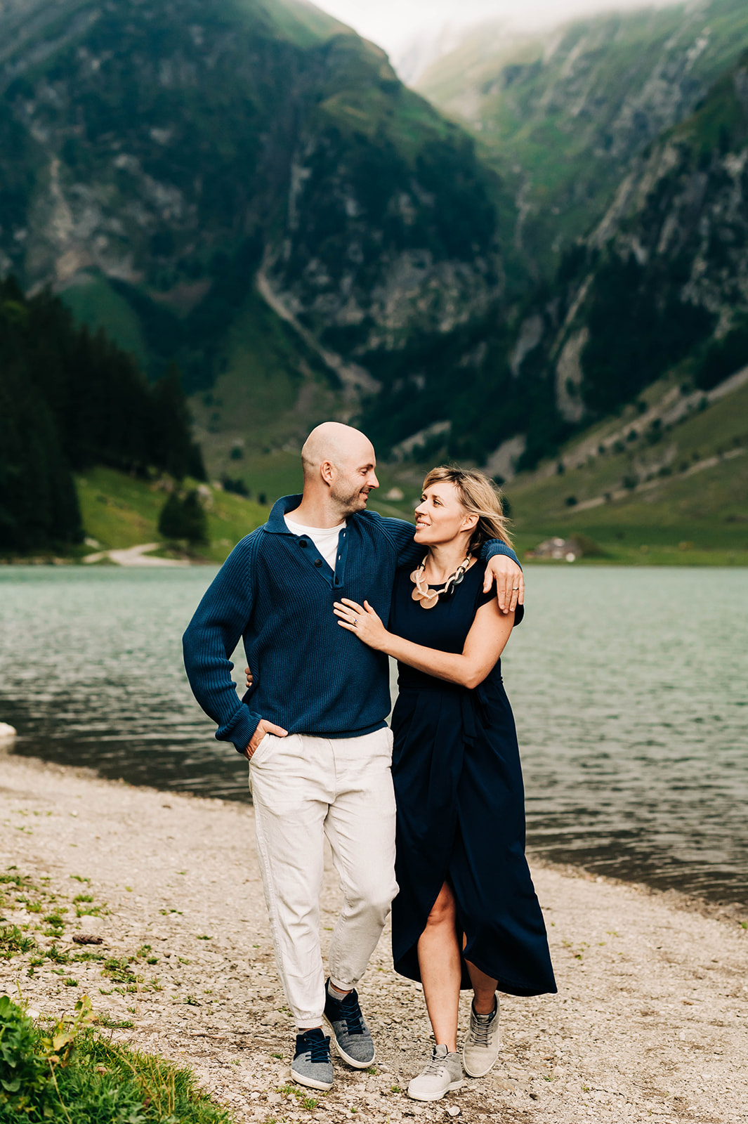 Quality time for parents along the shores of Seealpsee