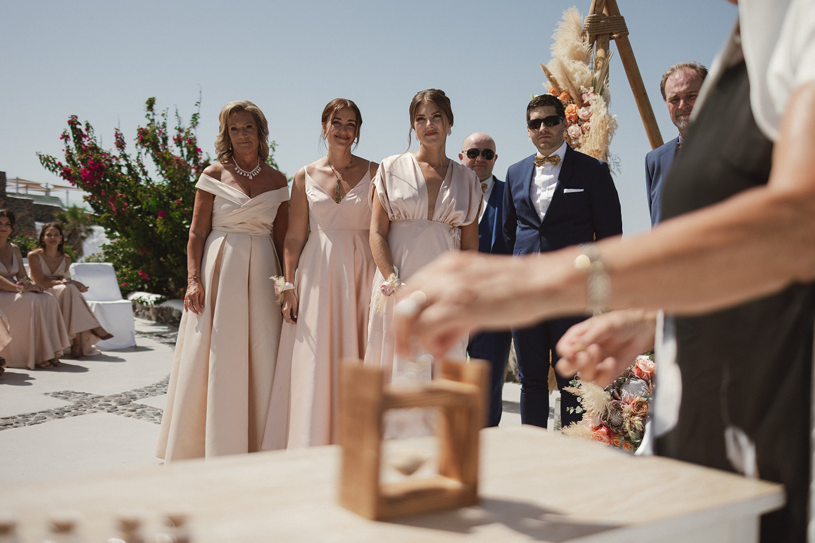 destination wedding in venetsanos winery santorini