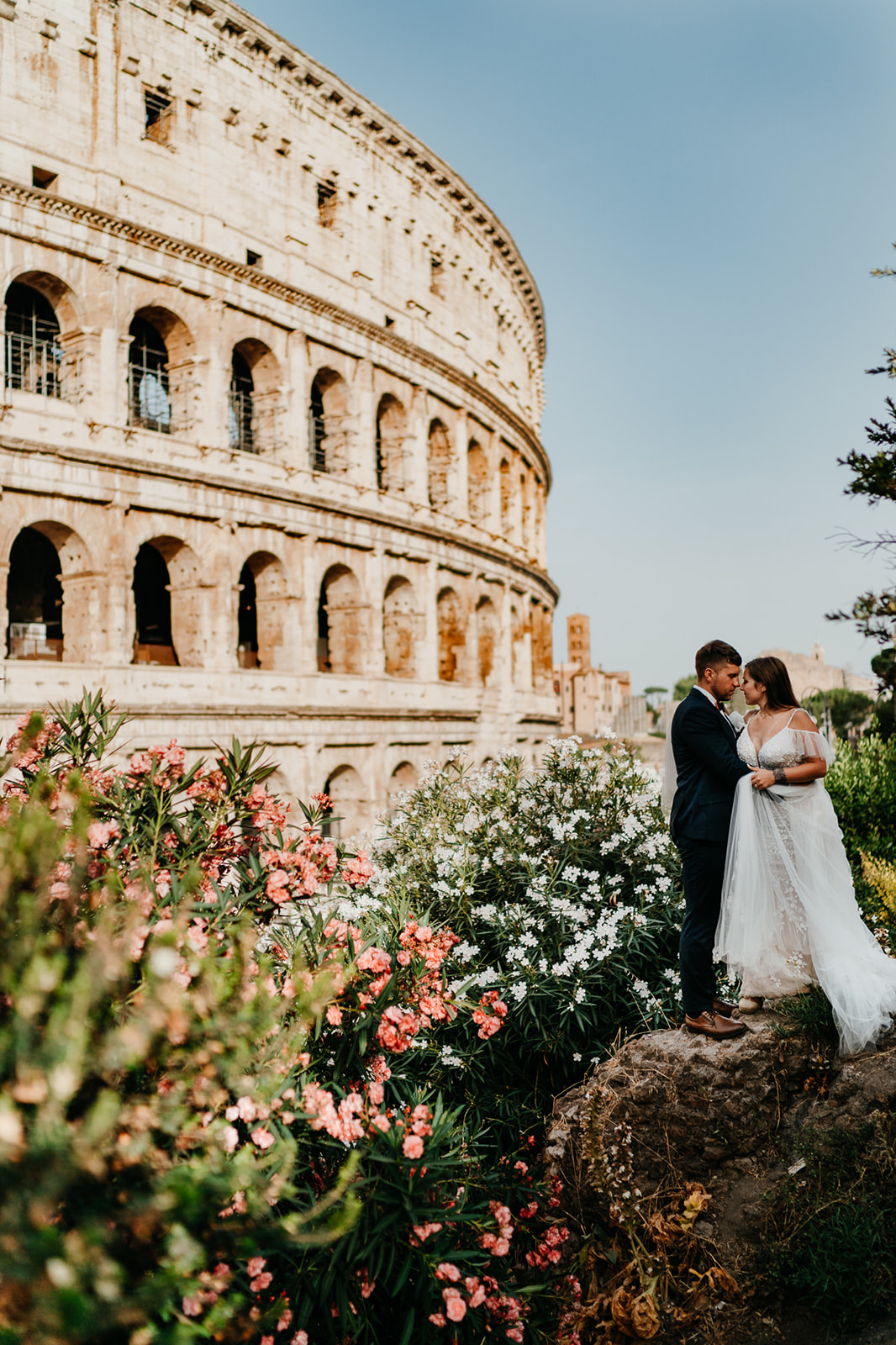 sesja ślubna w Rzymie, koloseum