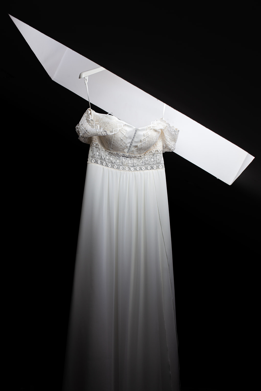 Photo de détail de la robe de mariée
